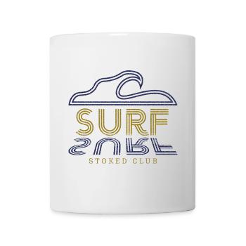 Surf Stoked Club - Surfing Wave - Mug - white - Front