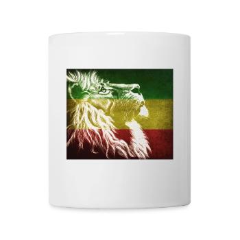 Reggae Löwenflagge Kunst - Tasse - Weiß - Vorne