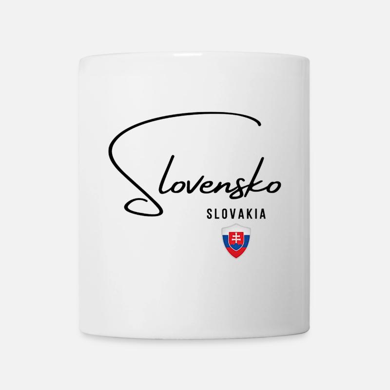 Flagge der Slowakei, Stolz der Slowakei - Tasse - Weiß