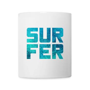 Surfer Mandala Pattern Surfing Camping Sports Water - Mug - white - Front