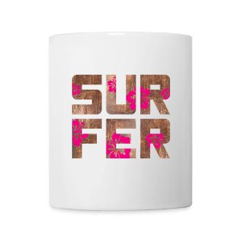 Surfer Hawaii Camping Beach Surfboard Camp Summer - Mug - white - Front