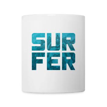 Surfer Mandala Camp Water Sports Beach Leisure - Mug - white - Front