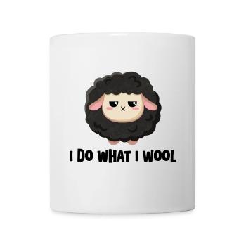 Mignon mouton noir avec dicton - Mug blanc - blanc - Devant