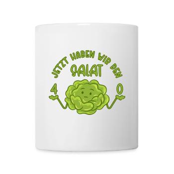 40. Geburtstag - Jetzt haben wir den Salat 40 - Tasse - Weiß - Vorne