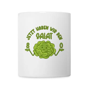 80. Geburtstag - Jetzt haben wir den Salat 80 - Tasse - Weiß - Vorne