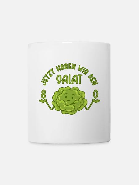 80. Geburtstag - Jetzt haben wir den Salat 80 - Tasse - Weiß