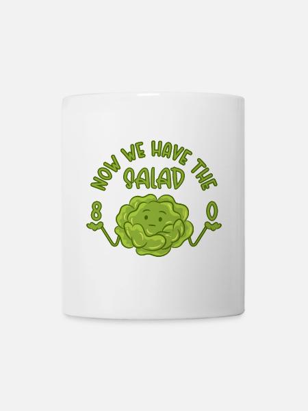 80. Geburtstag - Now we have the salad 80 - Tasse - Weiß
