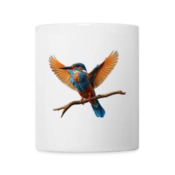 Lebhafter Eisvogel im Flug - Tasse - Weiß - Vorne