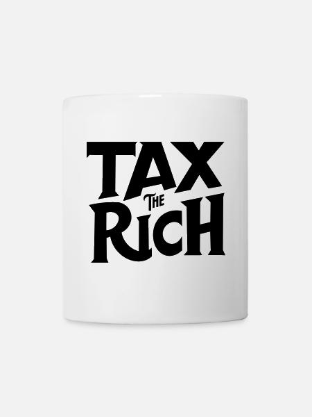 Taxer les riches - Mug blanc - blanc