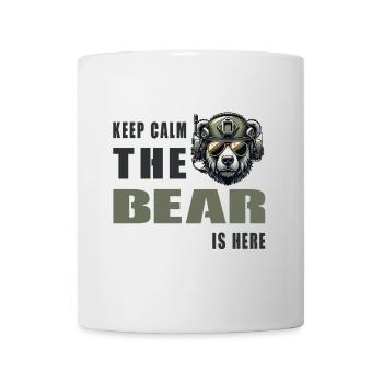 Keep calm, the bear is here - Military - Mug - white - Front