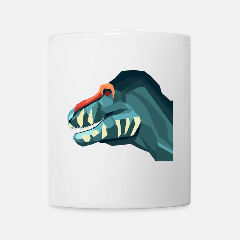 T. rex in geometric style - Mug - white
