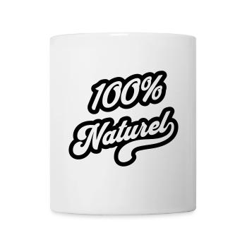 100% Naturel - Mug blanc - blanc - Devant
