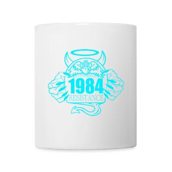 1984 Résistance – Rebelle contre la conception de contrôle 3 - Mug blanc - blanc - Devant
