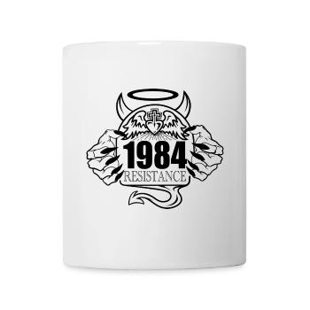 1984 Résistance – Rebelle contre la conception de contrôle - Mug blanc - blanc - Devant
