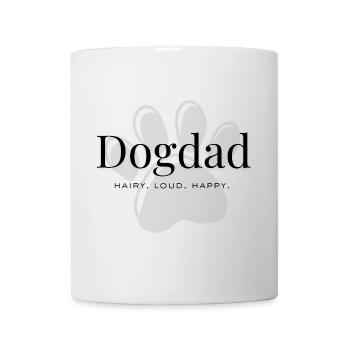 Papa chien – Poilu. Fort. Content. - Mug blanc - blanc - Devant