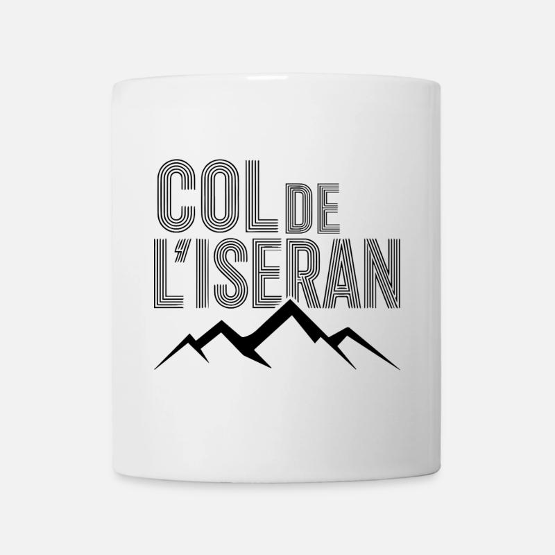 Col de l'Iseran Moderne Alpen - Tasse - Weiß