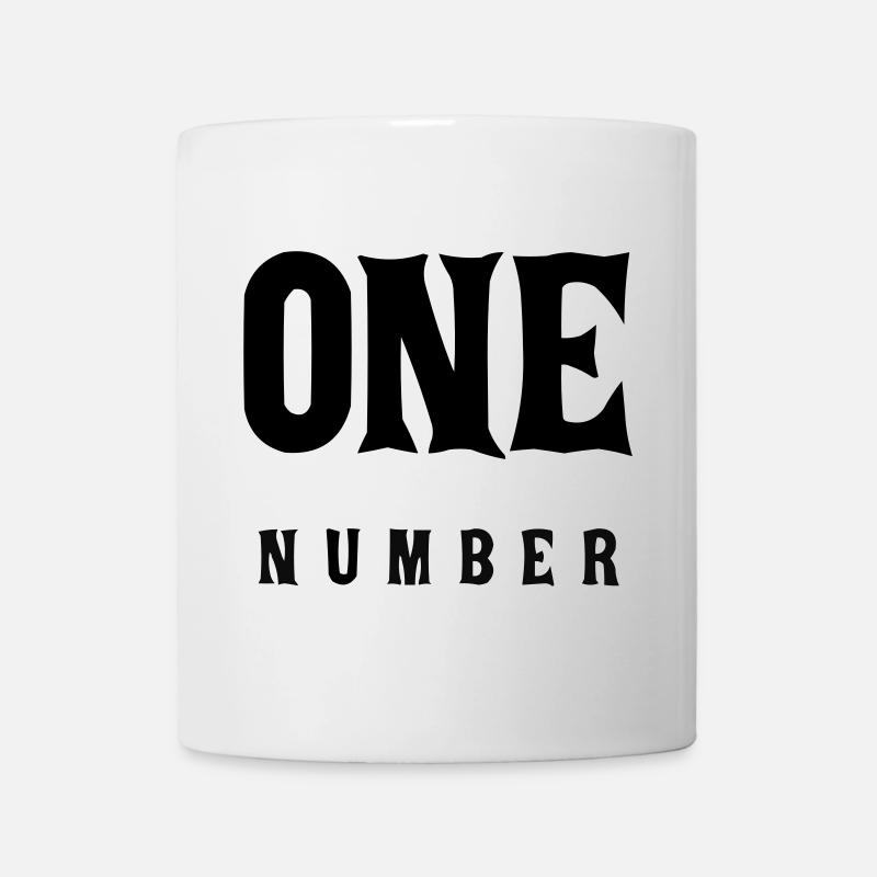 Chiffre One Innovant et Expressif - Mug blanc - blanc
