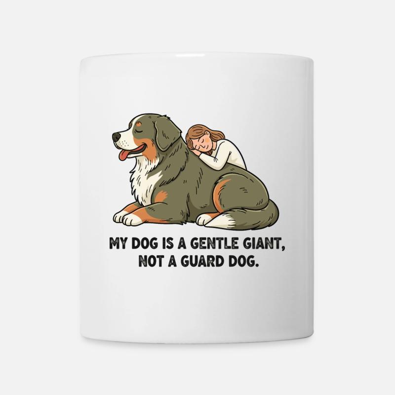 Mon chien est un gentil géant, pas un chien de garde. - Mug blanc - blanc