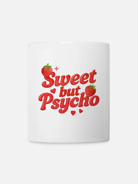 Doux mais psychopathe / Y2K Design - Mug blanc - blanc