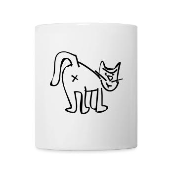 Katze - Tasse - Weiß - Vorne