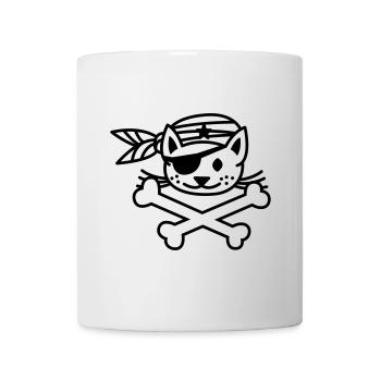 pirate kitty - Tasse - Weiß - Vorne