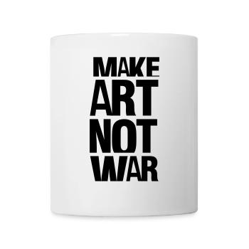 faire de l'art, pas la guerre - Mug blanc - blanc - Devant