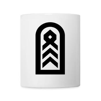 Oberstabsfeldwebel Dienstgrad - Tasse - Weiß - Vorne