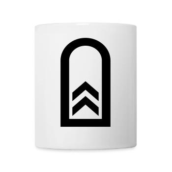 Oberfeldwebel Dienstgrad - Tasse - Weiß - Vorne