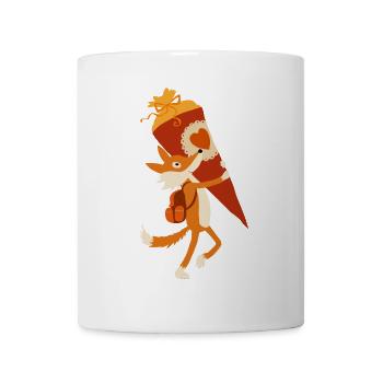 Schulfuchs - Tasse - Weiß - Vorne