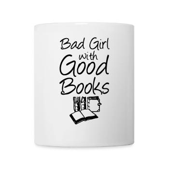 Bad Girl with Good Books - Mug - white - Front