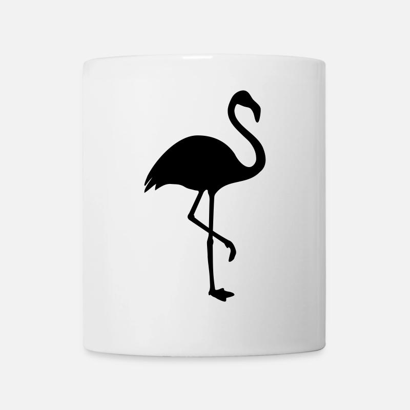 Silhouette Flamingo Tendance - Mug blanc - blanc