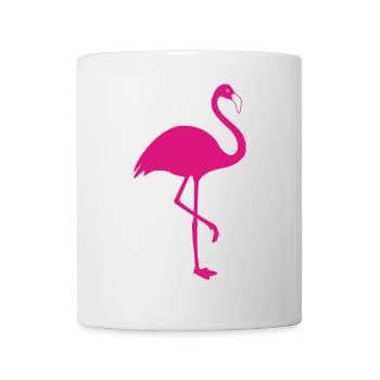 Flamingo pink Sommer Sonne Strand - Tasse - Weiß - Vorne