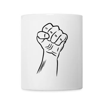 Fist / Raised fist / Revolution / Defiance - Mug - white - Front