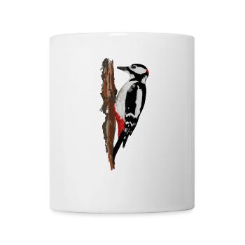Specht - Tasse - Weiß - Vorne