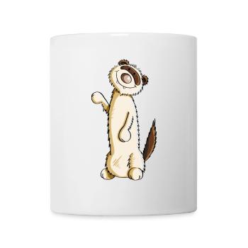 Little Harlequin Ferret - Ferret - Marten - Mug - white - Front