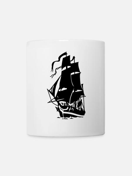 Segelschiff - Tasse - Weiß