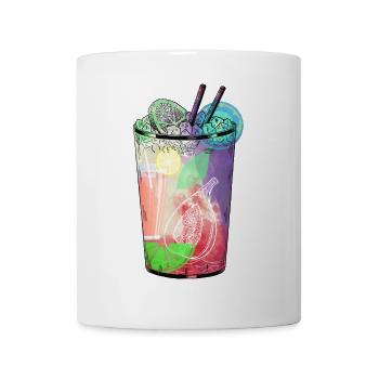 Kunterbunte Cocktail-Vibes im Glas - Tasse - Weiß - Vorne