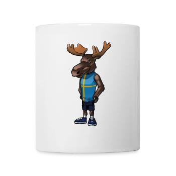 Schwedischer Elch - Tasse - Weiß - Vorne