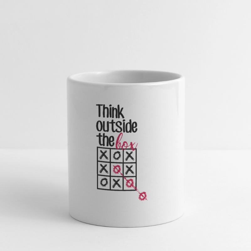 Pink Box Chain Script Mug