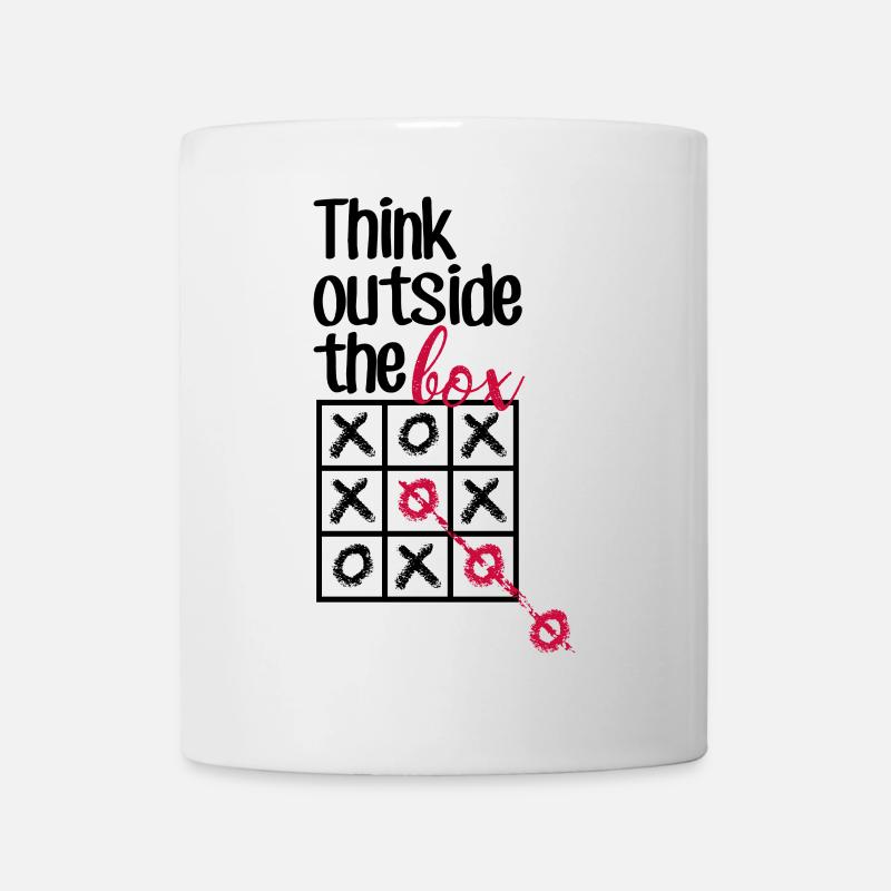 Pink Box Chain-Skript - Tasse - Weiß