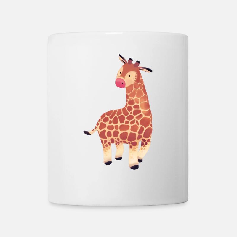 Illustration - Girafe - Mug blanc - blanc