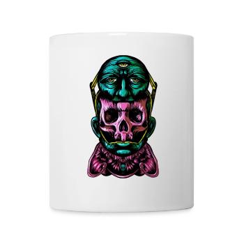 Face helmet Color - Mug - white - Front