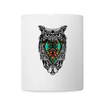 Owl color - Mug - white - Front