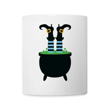 Witches Cauldron Legs - Mug - white - Front