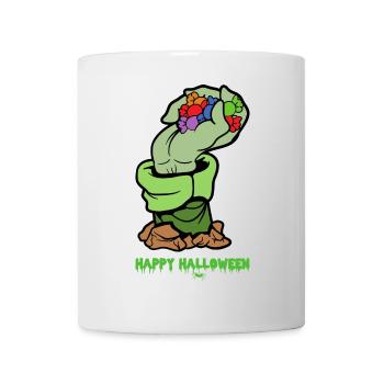 Halloween monstre Zombie Horreur Trick or Treat - Mug blanc - blanc - Devant