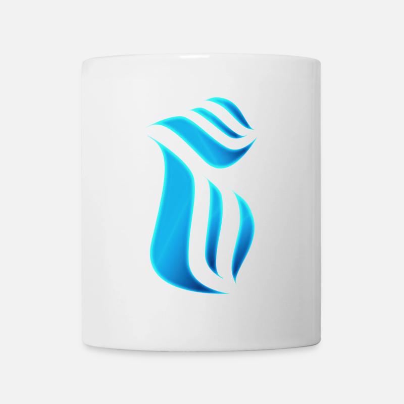 Bleu flamme - Mug blanc - blanc