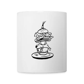 Burger - Mug blanc - blanc - Devant