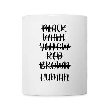 Farbe bekennen gegen Rechts, Rassismus, Nazis - Tasse - Weiß - Vorne