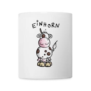 Unicorn - Vache - Boeuf - Mug blanc - blanc - Devant