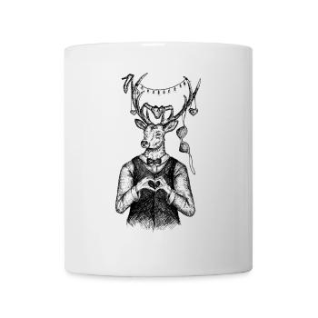 Hirsch - Wiesnhirsch - Pistenhirsch - - Tasse - Weiß - Vorne